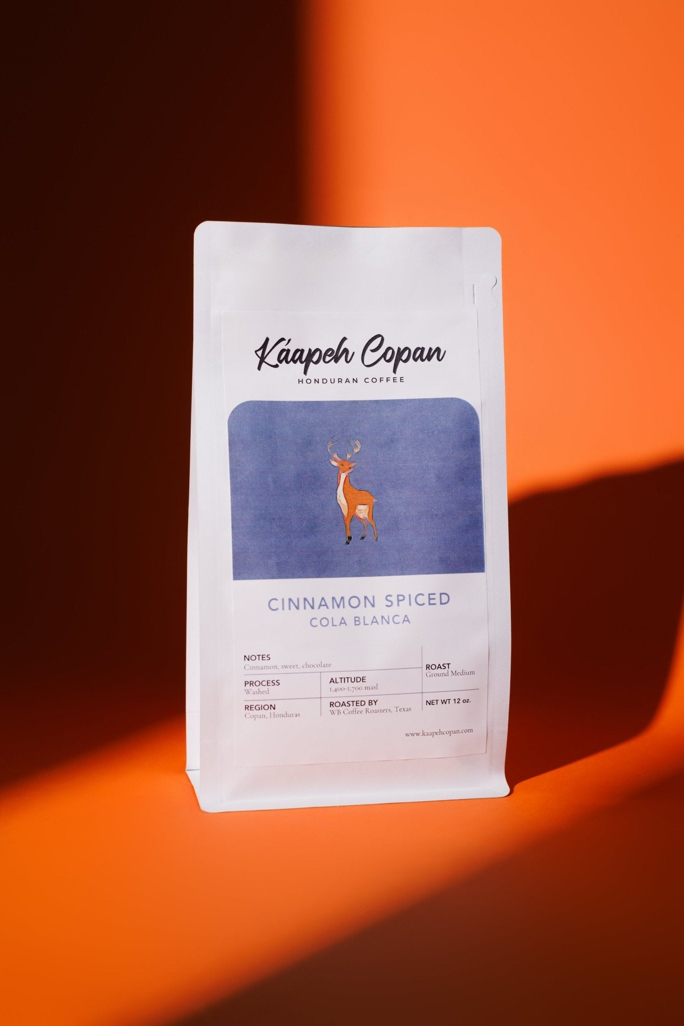 Cinnamon Spiced Medium Roast Honduran Coffee - RFA and Fair Trade Certified - Kaapeh Copan Coffee Roasters