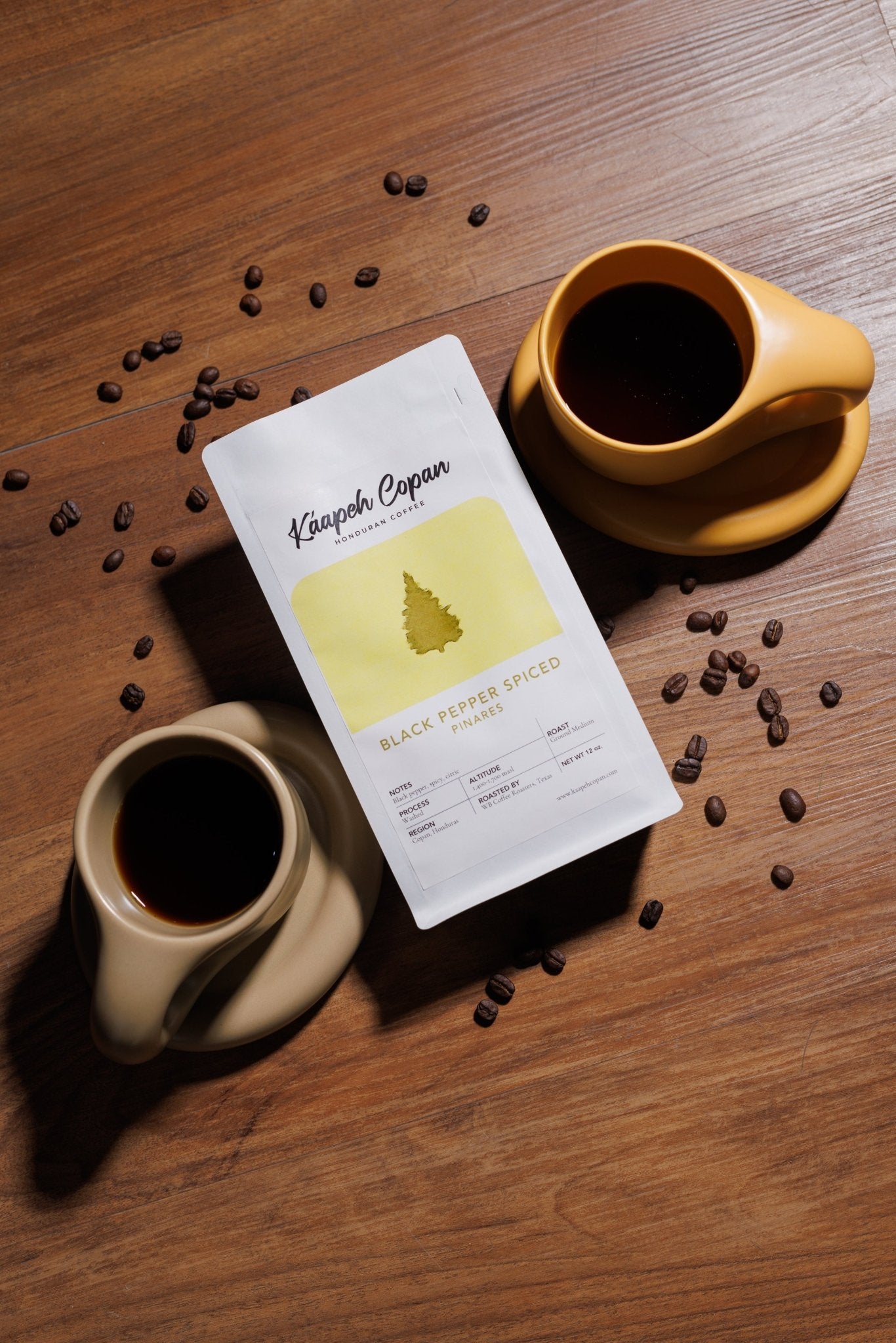 Black Pepper Spiced Pinares Honduran Coffee - RFA and Fair Trade Certified - Kaapeh Copan Coffee Roasters