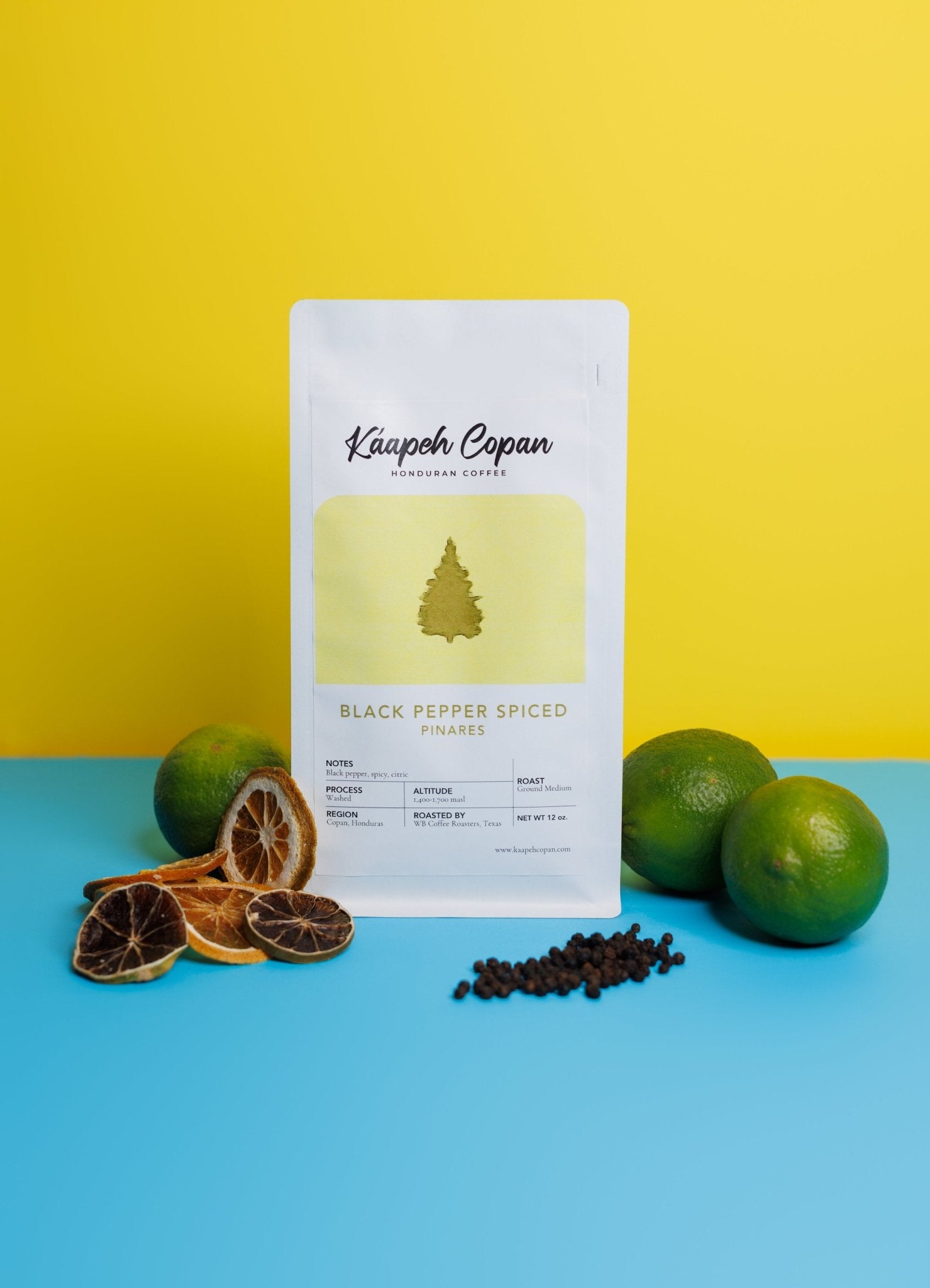 Black Pepper Spiced Pinares Honduran Coffee - RFA and Fair Trade Certified - Kaapeh Copan Coffee Roasters