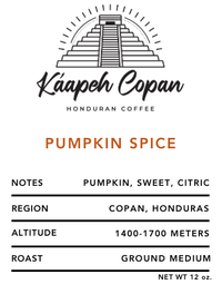 Pumpkin Spice Coffee - Kaapeh Copan Coffee Roasters